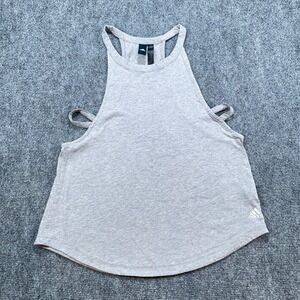 Adidas Athletic Tank Top Women's XS Gray Heather Sleeveless Stretch Pullover
